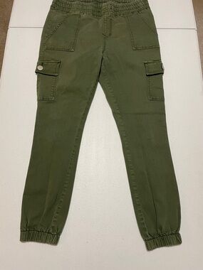 V.I.P. Boys Olive Green Cargo Jogger Pants